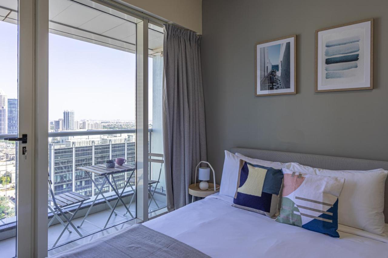 Higuests - Modern Studio With Incredible City Skyline View Dubaj Kültér fotó