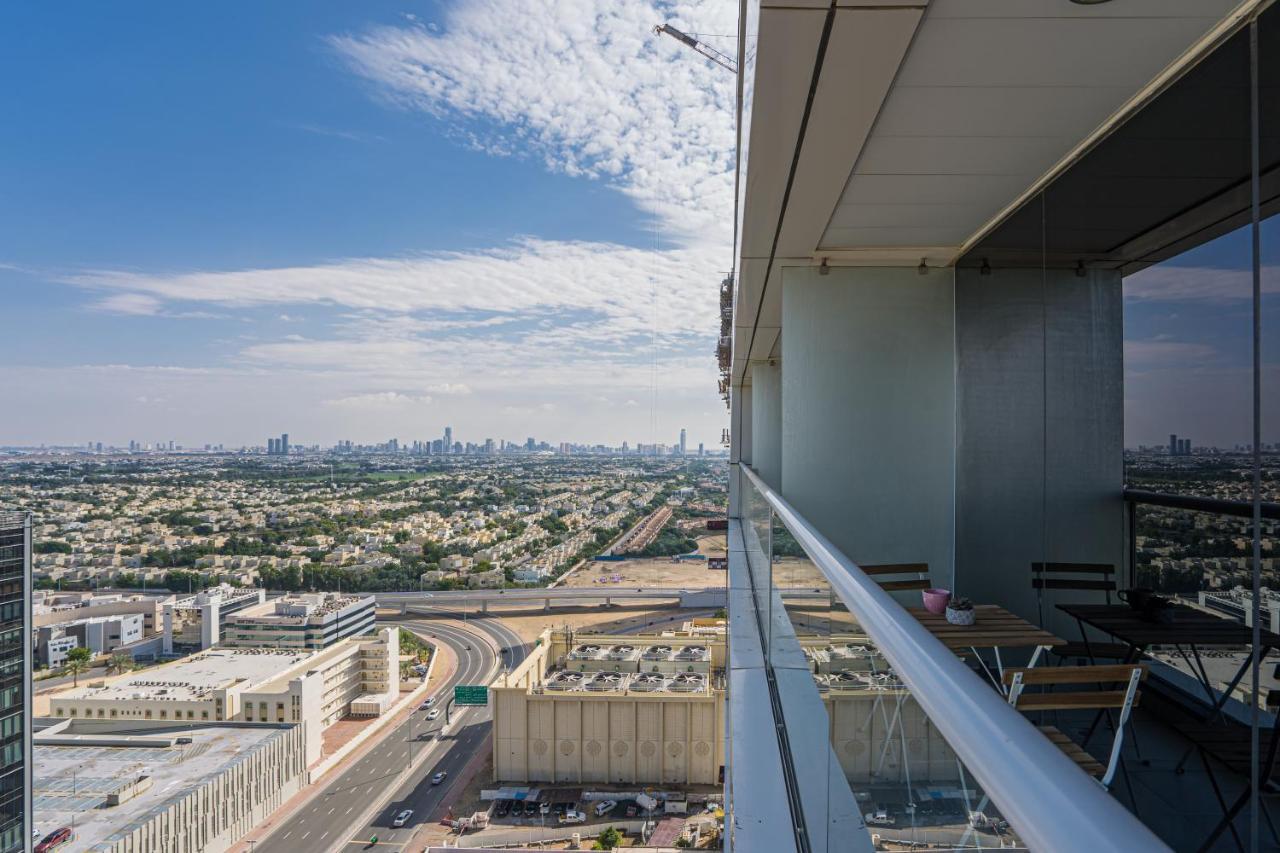 Higuests - Modern Studio With Incredible City Skyline View Dubaj Kültér fotó