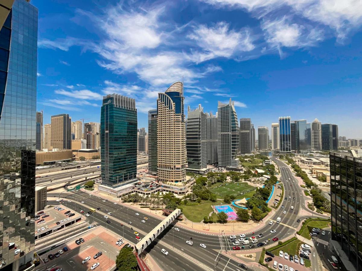 Higuests - Modern Studio With Incredible City Skyline View Dubaj Kültér fotó